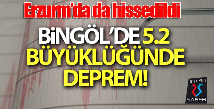 Bingöl'de korkutan deprem!