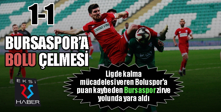 Bursaspor'a Bolu çelmesi...