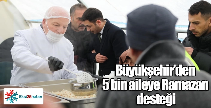 Büyükşehir'den 5 bin aileye Ramazan desteği