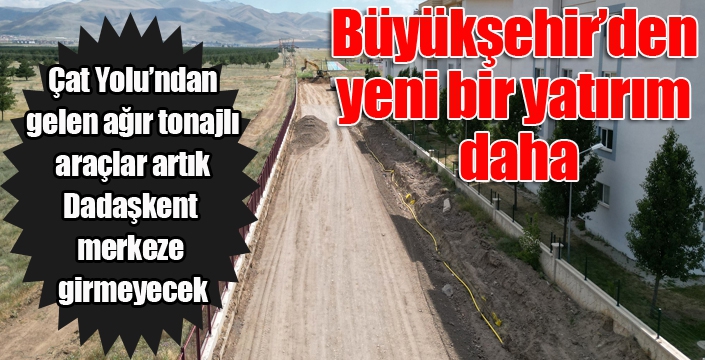 Büyükşehir’den yeni bir hamle yatırım daha