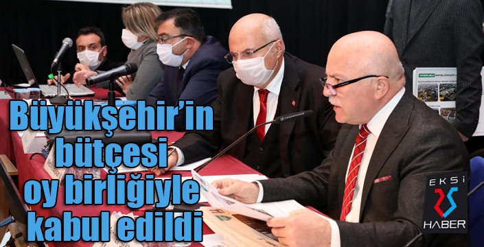 Büyükşehir’in bütçesi oy birliğiyle kabul edildi