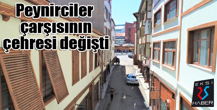 Büyükşehir Peynirciler Çarşısı’nın da çehresini değiştirdi