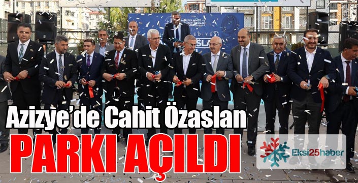 Cahit Özaslan parkı açıldı