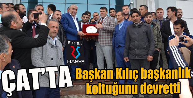 Çat Belediye Başkanı Melik Yaşar, göreve başladı 
