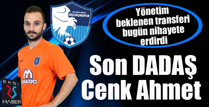 Cenk Ahmet Erzurumspor'da...