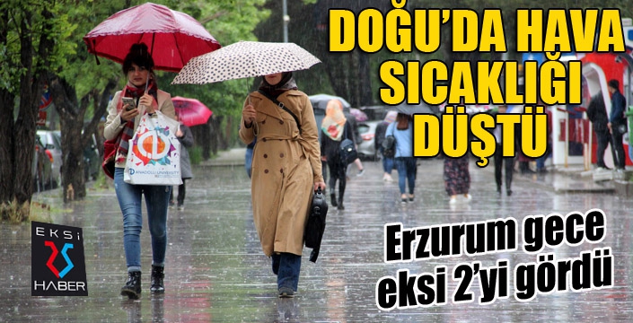 Doğu’da hava sıcaklığı düştü