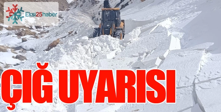 Doğu’daki 7 il için çığ uyarısı