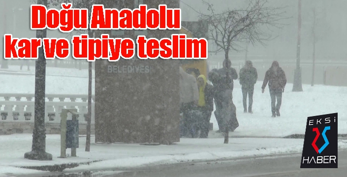 Doğu kar ve tipiye teslim