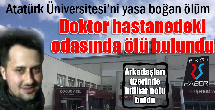 Doktor odasında ölü bulundu...