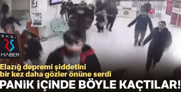 Elazığ depreminin şiddeti hastanedeki kameralara böyle yansıdı