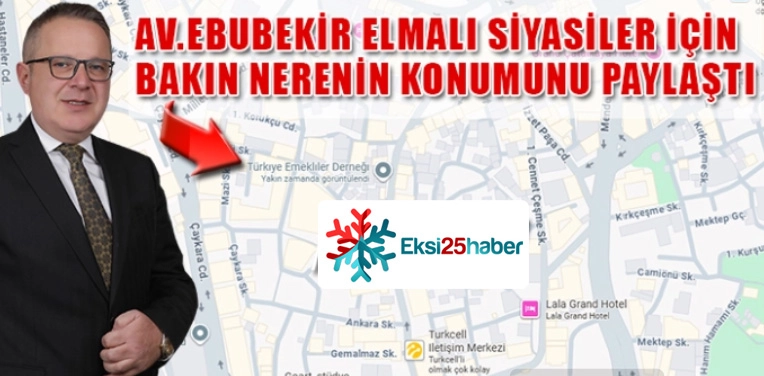 Elmalı, Erzurum'da siyasiler için bakın nerenin konumunu paylaştı!