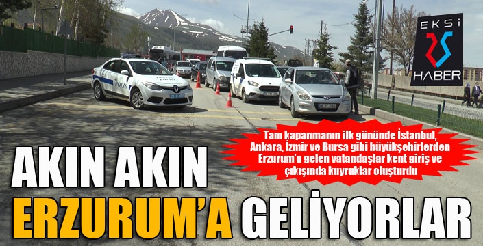 Erzurum'a akın akın geliyorlar