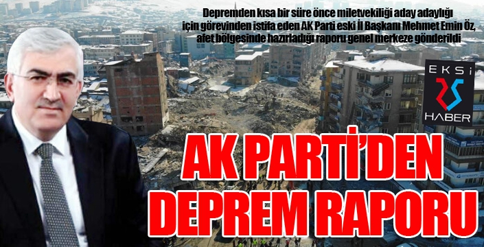 Erzurum AK Parti hasarı raporlaştırdı 