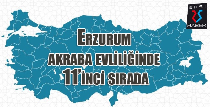 Erzurum akraba evliliğinde 11’inci sırada