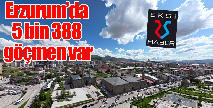 Erzurum’da 5 bin 388 göçmen var