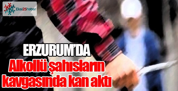 Erzurum'da alkollü şahısların kavgasında kan aktı: 1 yaralı...