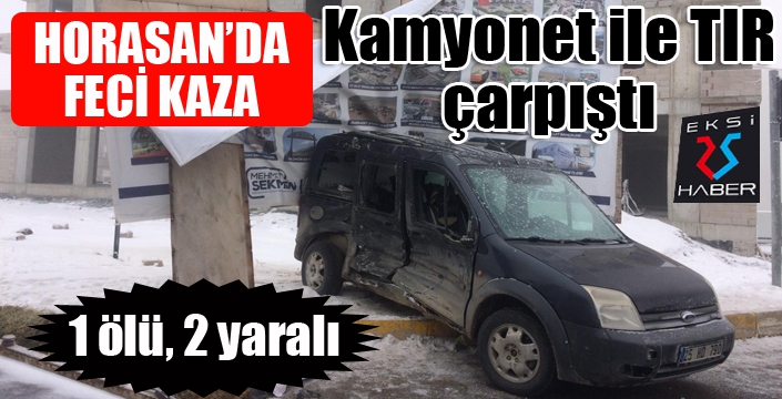 Erzurum’da kaza: 1 ölü, 2 yaralı