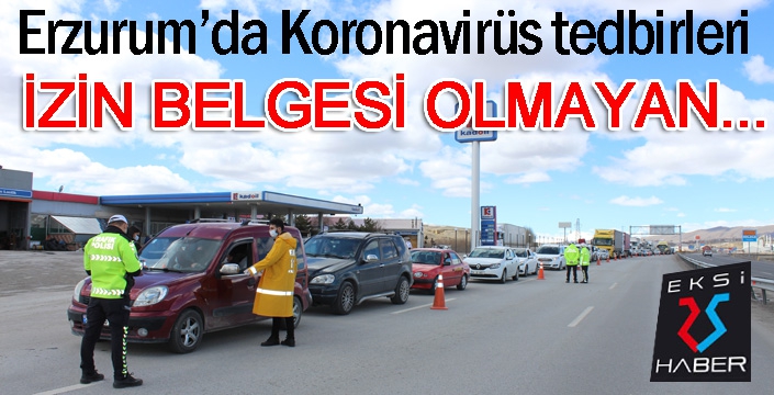 Erzurum'da Korona Virüs tedbirleri...