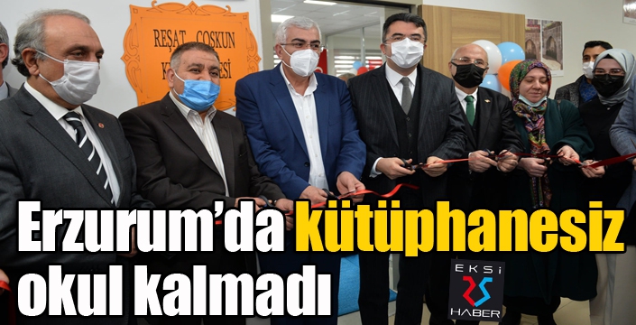 Erzurum’da kütüphanesiz okul kalmadı