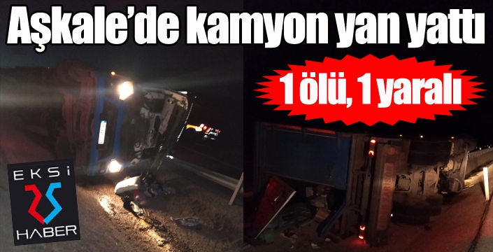 Erzurum’da trafik kazası: 1 ölü, 1 yaralı