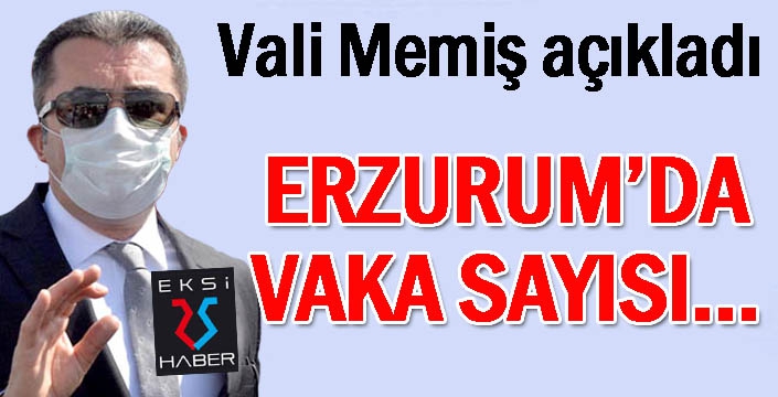 Erzurum Valisi Memiş, Covid-19 vaka sayısındaki artışı değerlendirdi