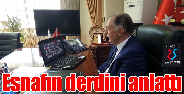 Esnafın derdini bir bir anlattı