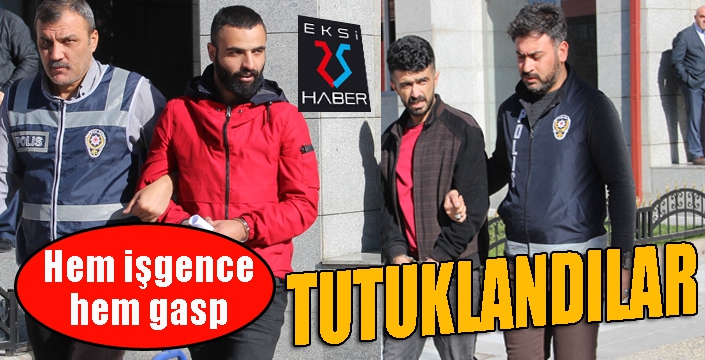 Eve kilitleyip işkence yaptıktan sonra bacağından vurup gasp ettiler