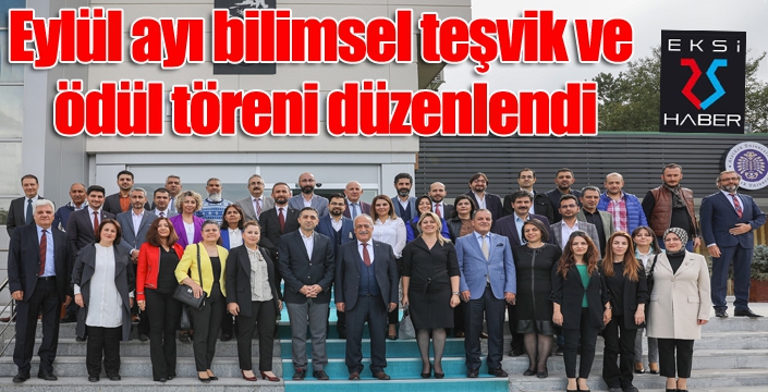 Eylül ayı bilimsel teşvik ve ödül töreni düzenlendi