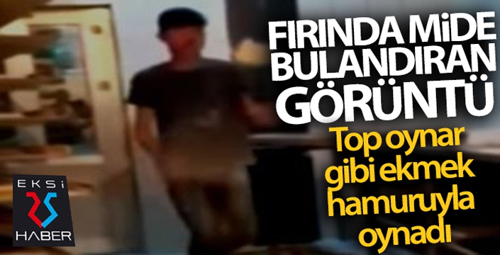 Fırında mide bulandıran görüntü