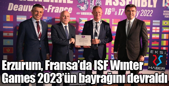 Fransa’da ISF Wınter Games 2023’ün bayrağı devralındı