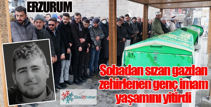 Genç imam sobadan zehirlendi