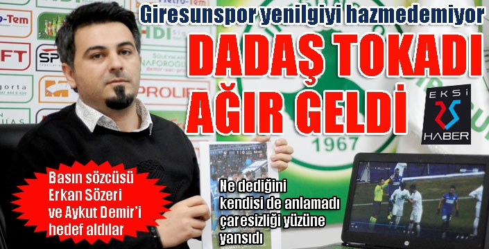 Giresunspor mağlubiyeti hazmedemedi!!!