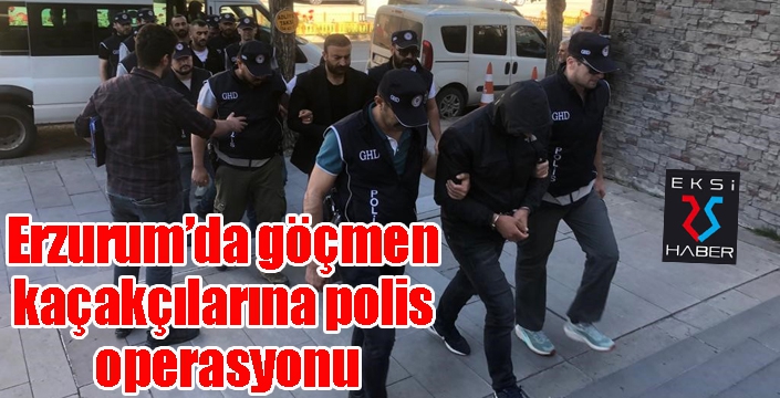 Göçmen kaçakçılarına polis operasyonu