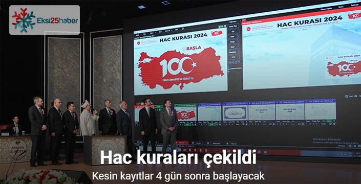 Hac kuraları çekildi