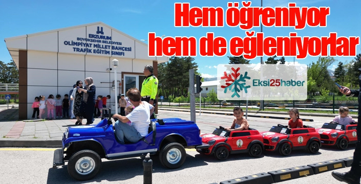 Hem öğreniyor hem de eğleniyorlar