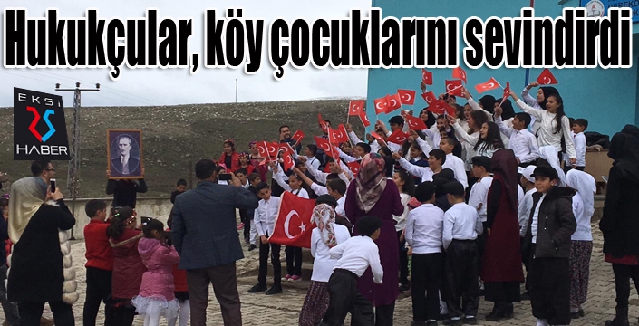 Hukukçular, köy çocuklarını sevindirdi