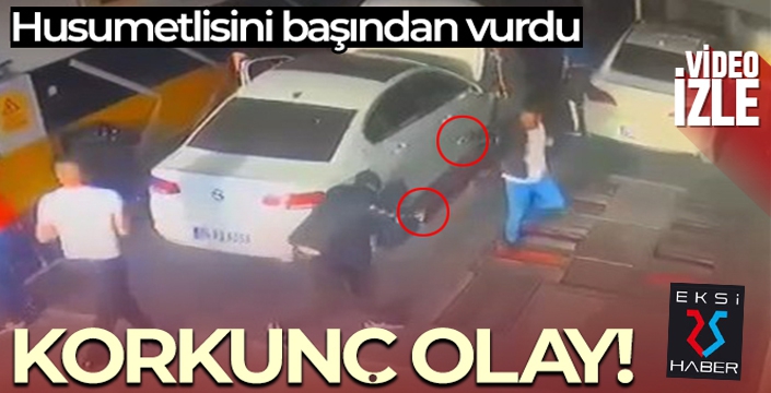 Husumetliler arasındaki silahlı kavga güvenlik kamerasına yansıdı