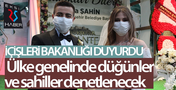 İçişleri Bakanlığı'ndan Nişan/Nikah, Düğün genelgesi...