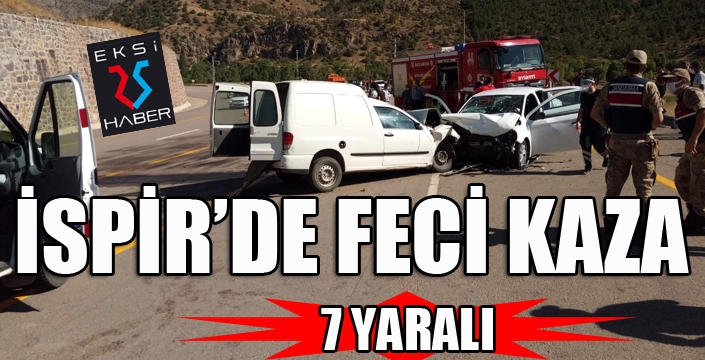  İspir’de feci kaza: 7 yaralı