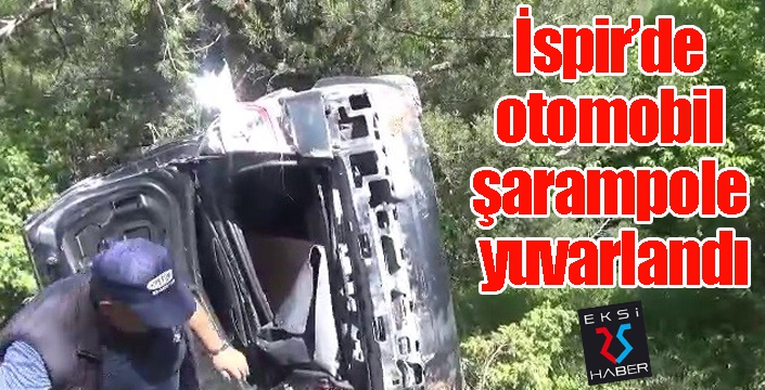 İspir’de otomobil şarampole yuvarlandı: 1 ölü, 2 yaralı