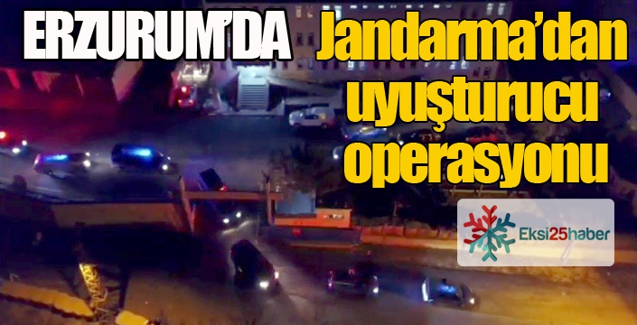 Jandarma’dan uyuşturucu operasyonu