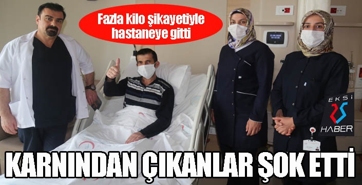 Karnından çıkanlar şoke etti...