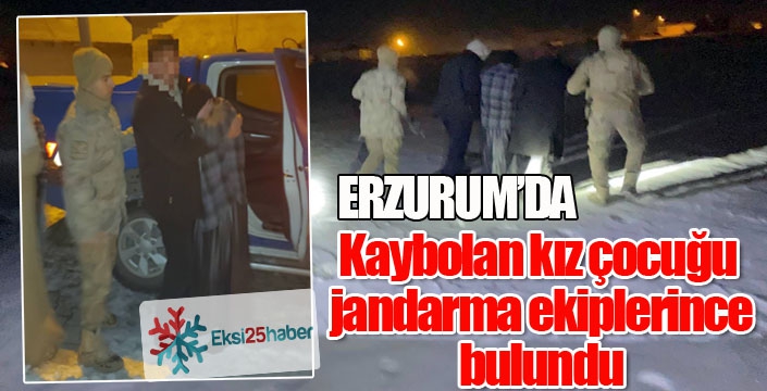 Kaybolan kız çocuğu jandarma ekiplerince bulundu