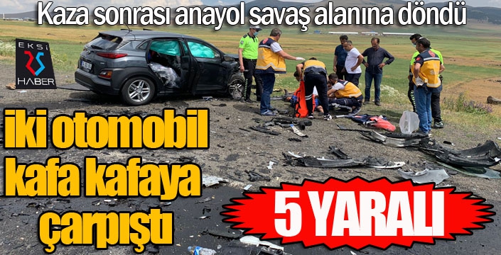 Kaza sonrası anayol savaş alanına döndü