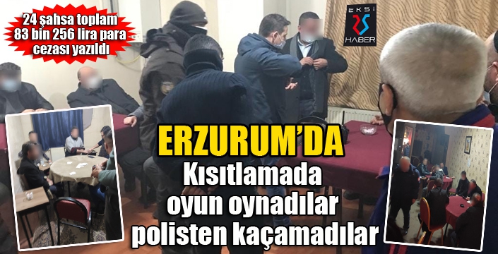 Kısıtlamada oyun oynadılar polisten kaçamadılar