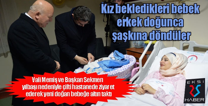 Kız bekledikleri bebek erkek doğunca şaşkına döndüler