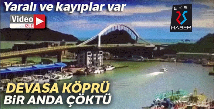 Köprü çöktü: En az 10 yaralı