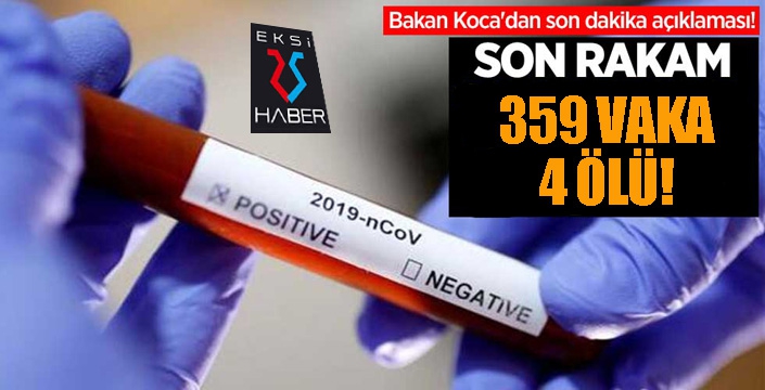 Koronavirüsten hayatını kaybedenlerin sayısı 4 oldu