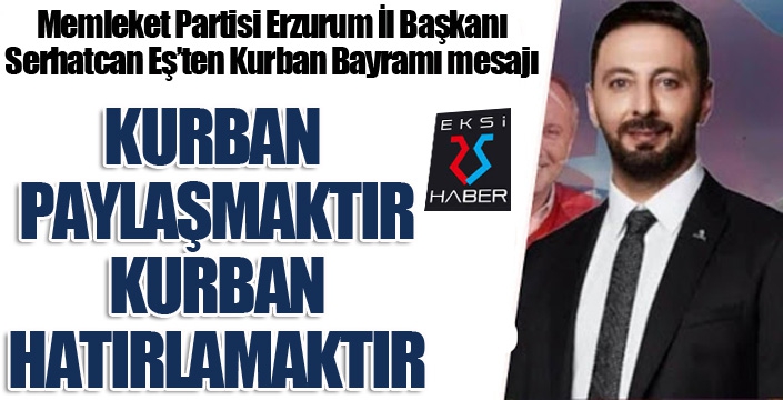 Kurban paylaşmaktır, kurban hatırlamaktır!