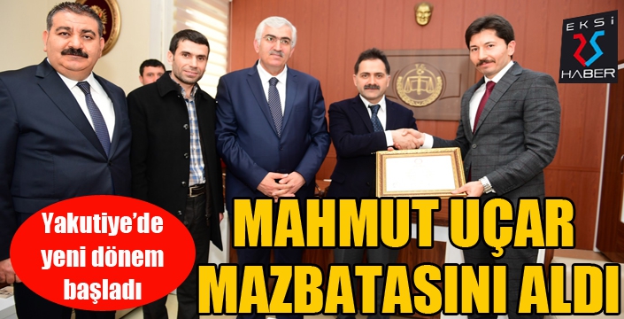 Mahmut Uçar mazbatasını aldı...